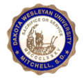 Thumbnail for File:321px The Seal of Dakota Wesleyan University 1904-Present.png