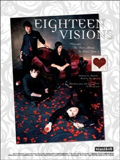 Eighteen Visions poster as a four-piece band