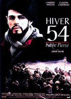 <i>Hiver 54, labbé Pierre</i> 1989 film by Denis Amar