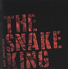 A black cover with the album name in red