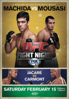 <span class="mw-page-title-main">UFC Fight Night: Machida vs. Mousasi</span> UFC mixed martial arts event in 2014