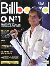 Cover of the first issue of Billboard Brasil (October 14, 2009), featuring Roberto Carlos Billboard Brasil, 14 October 2009 first issue.png