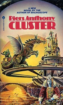 First edition of series
(publ. Avon Books)
Cover artist: Ron Walotsky Cluster (novels).jpg