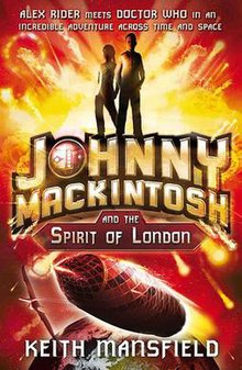 Johnny Mackintosh und die Titelseite von Spirit of London (Taschenbuch) .jpg