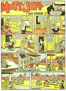 Mutt and Jeff as reprinted in All-American Comics #51 (1943). Muttandjeffalla51.jpg