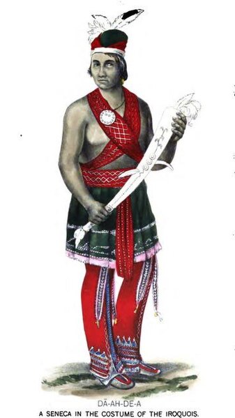 File:Seneca man in the costume of the Iroquois.jpg