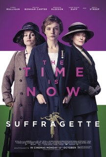 <i>Suffragette</i> (film) 2015 film directed by Sarah Gavron