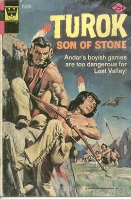 Turok: Son of Stone #93 (November 1974 cover) (copy of Dell #19 (March–May 1960))