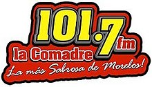 XHCUT La Comadre101.7fm logo.jpg