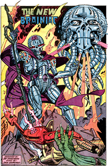 Brainiac's robotic incarnation in Action Comics #544; art by Ed Hannigan Brainiac544.PNG