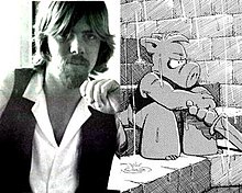 Dave Sim proselytized self-publishing and creators' rights while pushing artistic boundaries with his series, Cerebus. Dave Sim and Cerebus.jpg