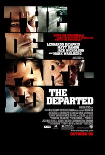 <i>The Departed</i> 2006 American crime thriller film directed by Martin Scorsese