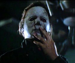 Halloween II departs significantly from its predecessor by incorporating more graphic violence and blood, making it far more similar to slasher films 