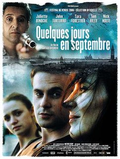 <i>A Few Days in September</i> 2006 Italian film