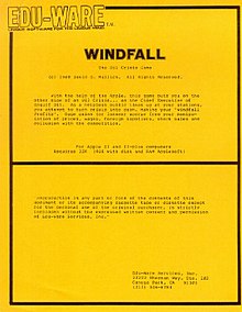 Windfall: игра в нефтяной кризис manual.jpg