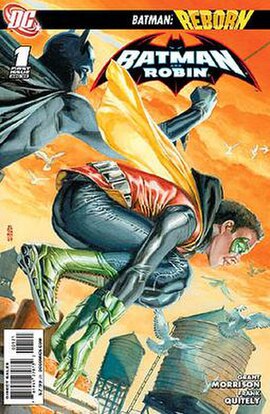 Variant incentive cover for Batman and Robin #1 (summer 2009), art by J. G. Jones.