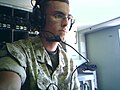 Me at work during a deployment in 2005