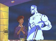 Alicia Masters and the Silver Surfer as depicted in Fantastic Four (1994). FF cartoon-Alicia Masters and Silver Surfer.jpg