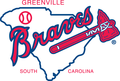 Greenville Braves logo. The franchise moved from Greenville to Pearl at the end of the 2004 season.