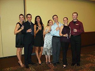 Dancers Strathmeyer, Franklin ('07-'11), Guerra ('05-'10), King, Joyner ('06-'11), Meng, and Watson ('07-'11) at Nouveau at Night 2007 N@N2007Dancers.jpg