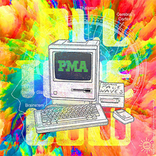 Cover untuk single "PMA" oleh All Time Low, menampilkan Pucat Gelombang