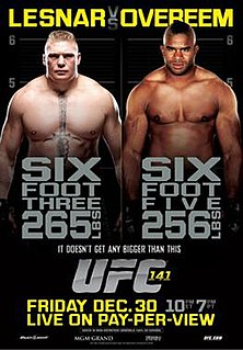 UFC 141 UFC mixed martial arts event in 2011