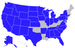 A map of states and cities where Wells Fargo o...