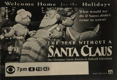 An advertisement for a rerun of the special in 1998.