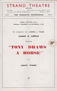 <i>Tony Draws a Horse</i> (play) 1938 play