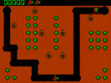 The start of a game Digger Original PC Booter Version Game.png