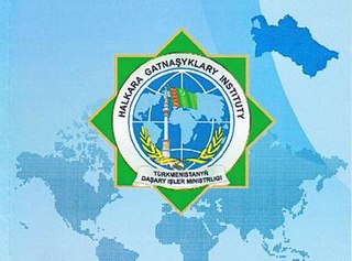 <span class="mw-page-title-main">Institute of International Relations (Turkmenistan)</span> Diplomatic academy in Ashgabat, Turkmenistan
