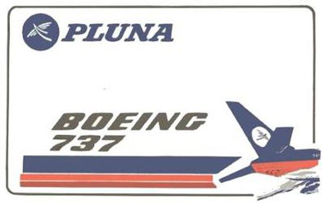 A PLUNA advertisement from the 1970s.