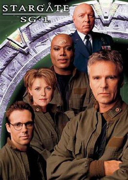 The original starring cast of Stargate SG-1.