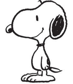 Snoopy cartoon dog