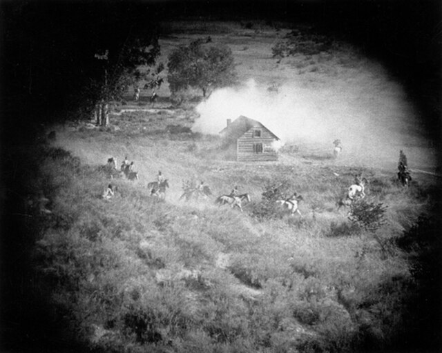 Scene from The Battle at Elderbush Gulch