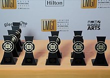 The original style LMGI awards await distribution prior to the 2016 ceremony The LMGI Award.jpg