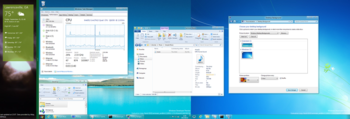 Screenshot showing Windows 8's ability to pin ...