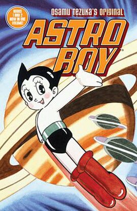 The cover for Astro Boy volume 1 and 2 compilation by Dark Horse Comics.