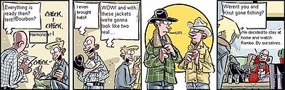 M satirising Brokeback Mountain M's "brokeback mountain" strip.jpg