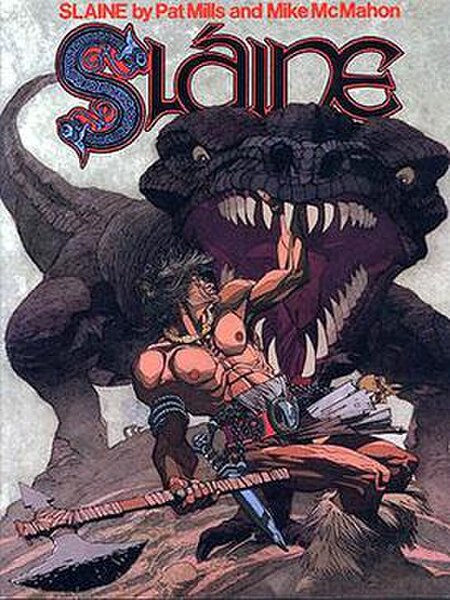 Sláine graphic novel cover by Mike McMahon
