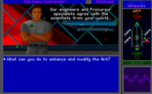 Discussion with various characters is an important aspect in the game, and advances the game's story. StarControlII Screenshot.png