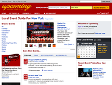 Upcoming homepage in October 2008 Upcoming yahoo com.png