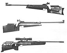 Top to bottom; Walther LGR Match Universal, LGR Match and LGR Moving Target variants Walther LGR Match Universal, Match and Moving Target variants.jpg