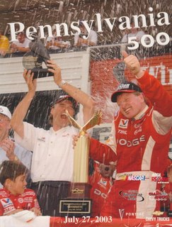 2003 Pennsylvania 500 20th race of the 2003 NASCAR Winston Cup Series