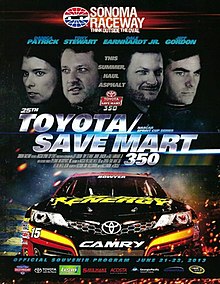 The 2013 Toyota/Save Mart 350 program cover.