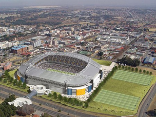 Amakhosi Stadium building in South Africa