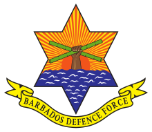 Barbados Defence Force emblem.svg