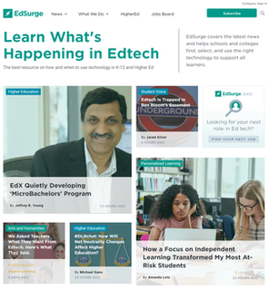 <span class="mw-page-title-main">EdSurge</span> Educational technology company