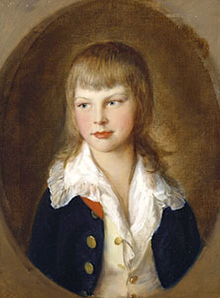 Nine-year-old Prince Augustus in 1782, painted by Thomas Gainsborough