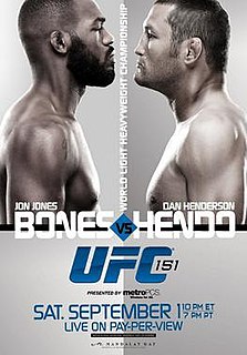 UFC 151 UFC mixed martial arts event in 2012